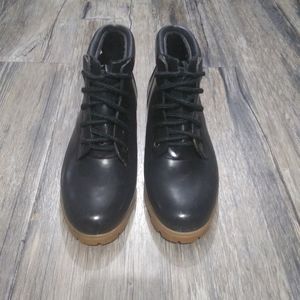 Lands End Boots Size 8 Rubber Rain Ankle Booties